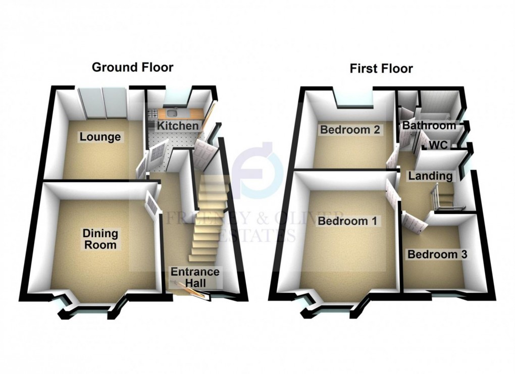 Floorplan for Park Road, Westhoughton, Bolton