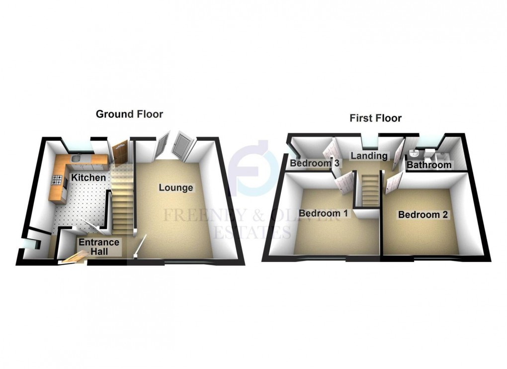 Floorplan for St. Johns Road, Wigan