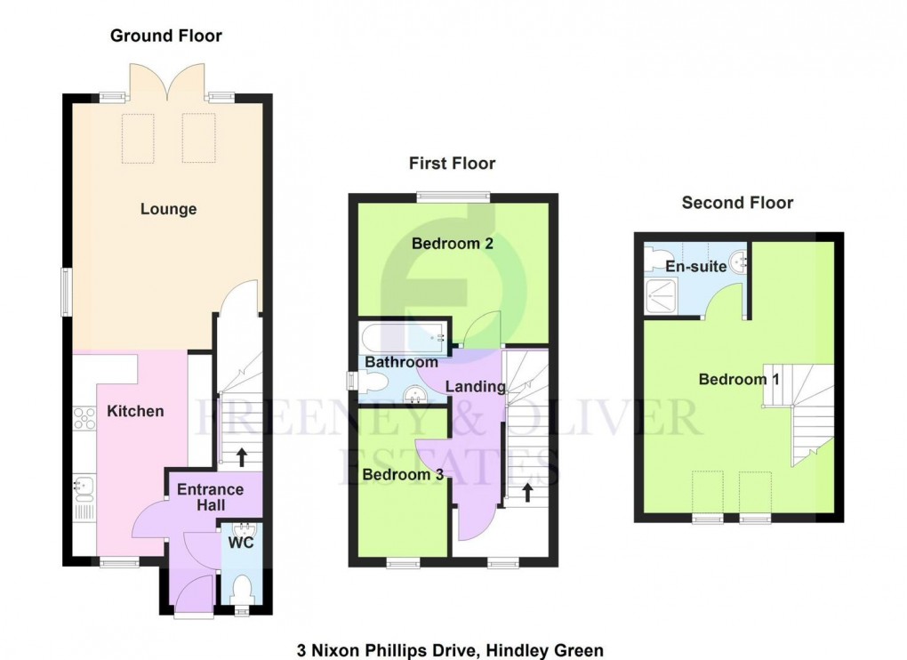 Floorplan for Nixon Phillips Drive, Hindley Green