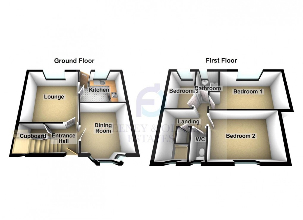 Floorplan for KINGS AVENUE, LOWTON