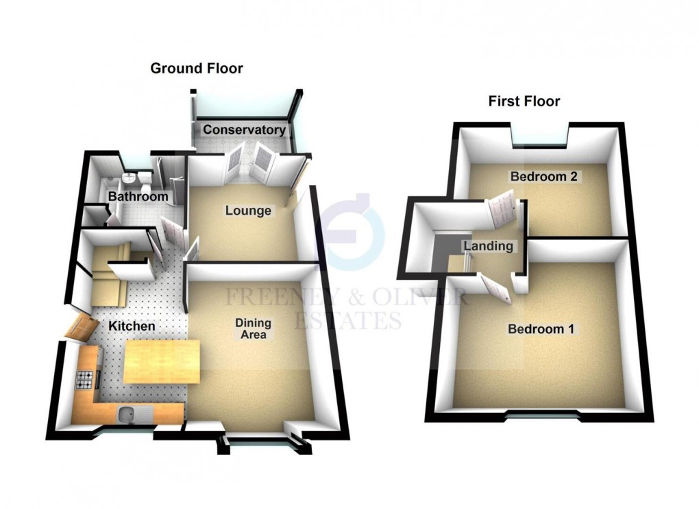 Floorplan for Southover, Westhoughton, Bolton