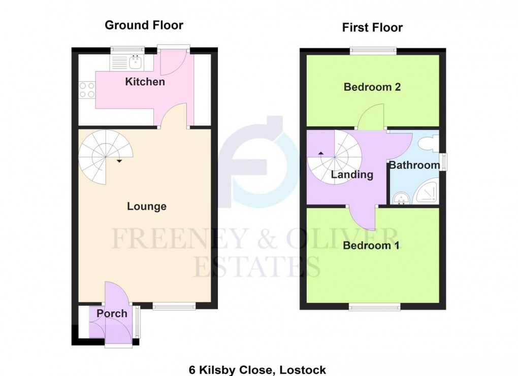 Floorplan for Kilsby Close, Lostock, Bolton