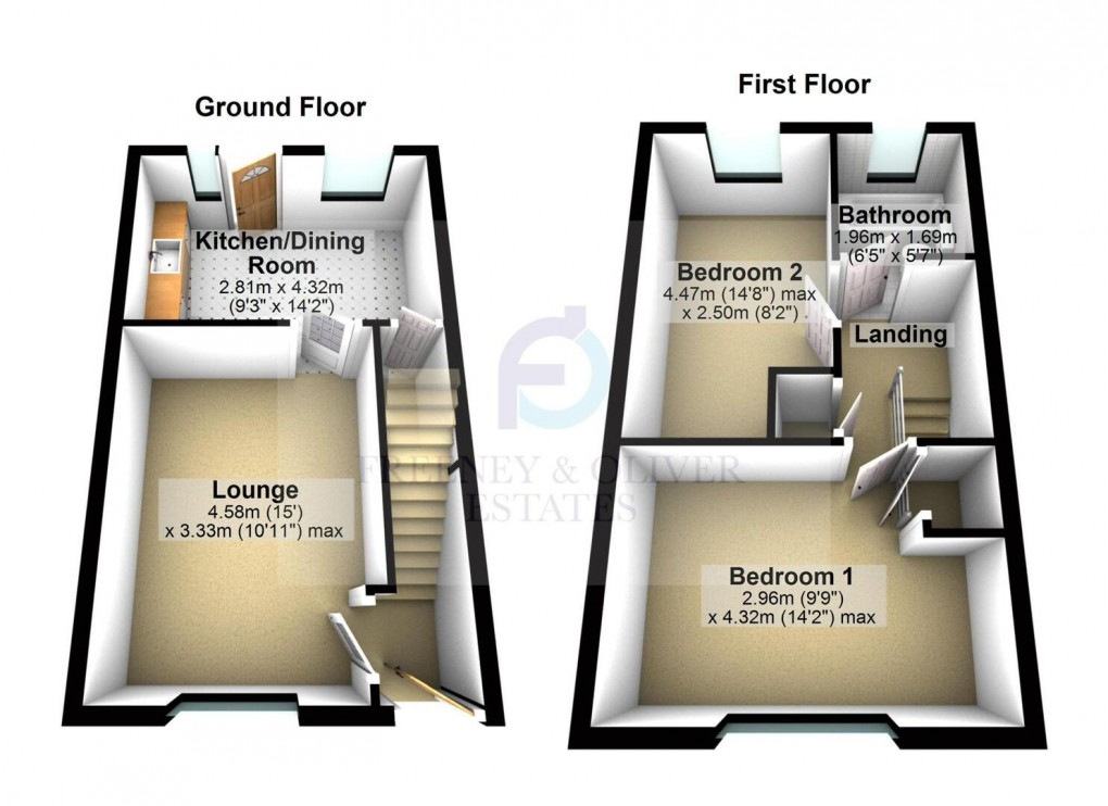 Floorplan for Old Vicarage, Westhoughton, Bolton