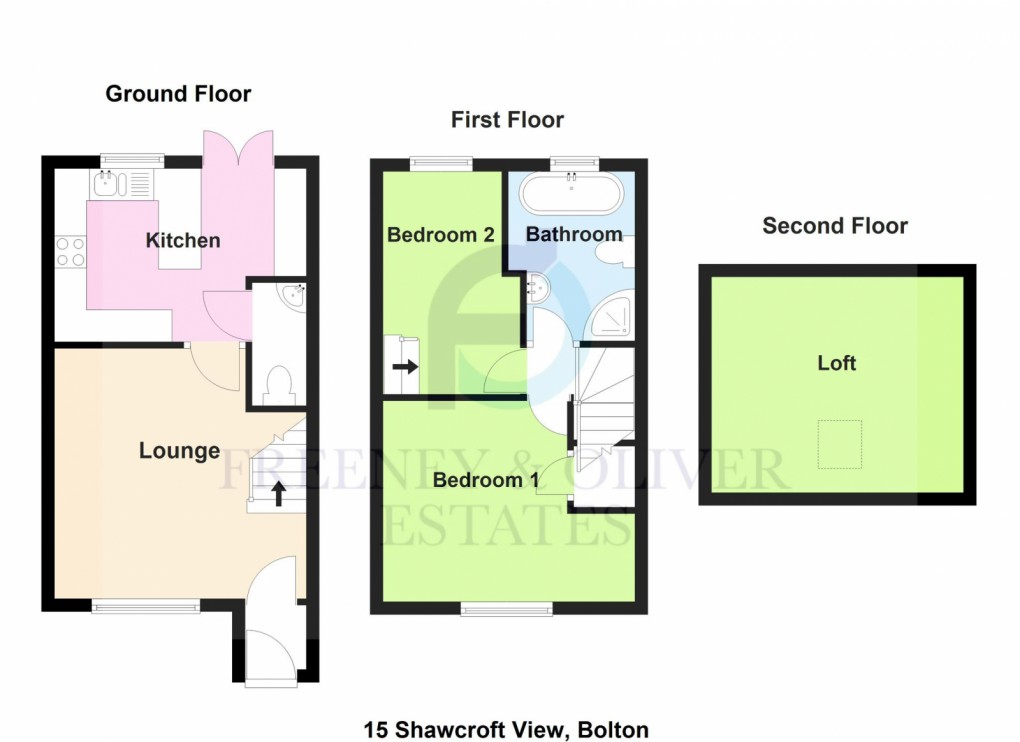 Floorplan for SHAWCROFT VIEW, BOLTON, BL1 8UU