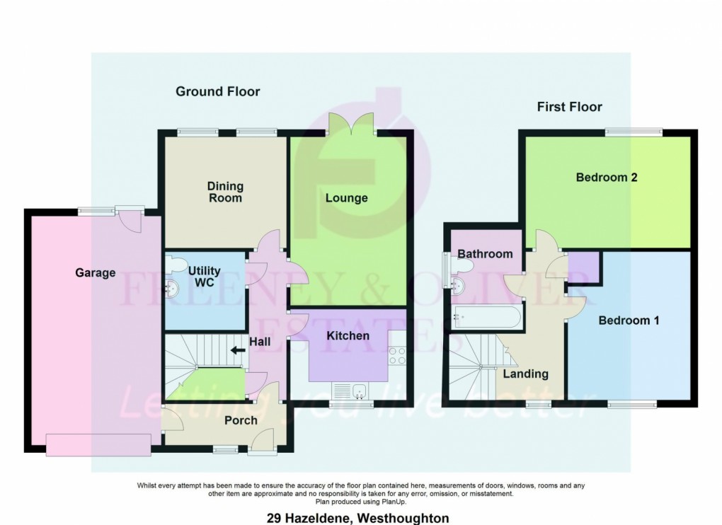 Floorplan for Hazeldene, Westhoughton, BL5 2SJ