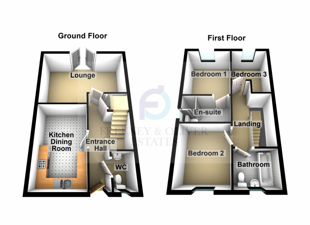 Floorplan for Rowan Tree Road, OL8 3LG